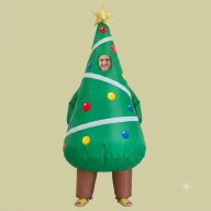 disfraz arbol de navidad - botarga inflable
